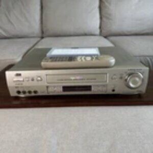 JVC HR-S9500U Super S-VHS SVHS TBC VCR with Remote & Super VHS Cassette Tape